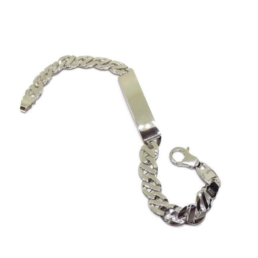 Esclava para Hombre de Oro Blanco de 18k Maciza 21.95gr - Imagen 4