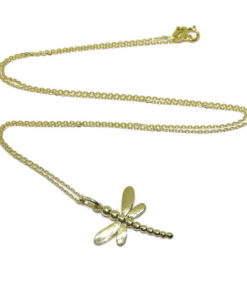 Colgante de libélula de Oro Amarillo de 18K