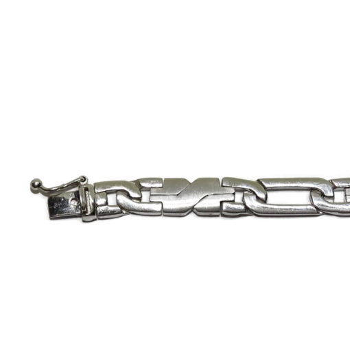 Pulsera de Oro Blanco de 18k Maciza 22.10gr - Imagen 5