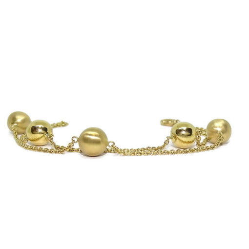 Preciosa Pulsera con 5 Bolas de Oro 10.45gr - Imagen 5