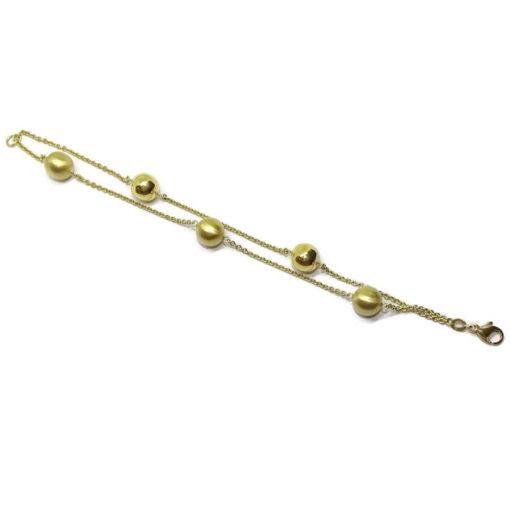 Preciosa Pulsera con 5 Bolas de Oro 10.45gr - Imagen 6