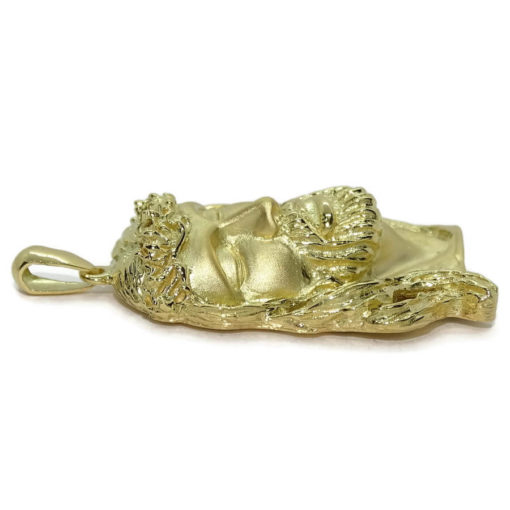 Cara de Cristo muy grande de oro amarillo de 18k - Imagen 5