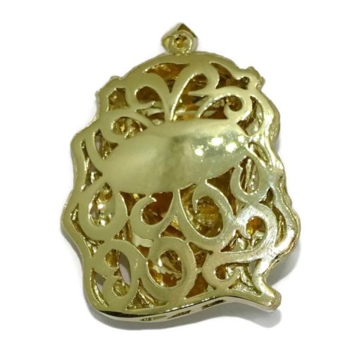 Cara de Cristo muy grande de oro amarillo de 18k - Imagen 3