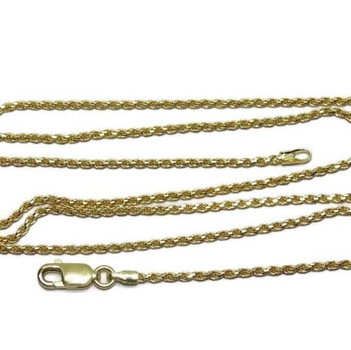 Cara de Cristo pequeña de Oro Amarillo de 18k con cordón salomónico macizo todo oro 18k - Imagen 4