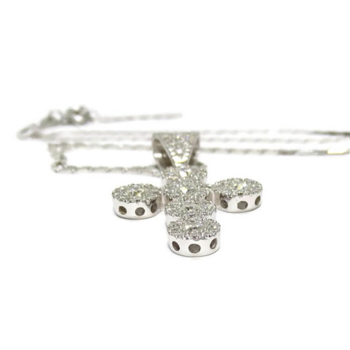 Cruz de Oro Blanco de 18k 1.40cts -7.65gr oro 18k - Imagen 5