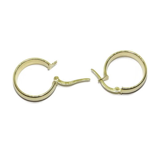 Pendientes aros pequeños de oro amarillo de 18k 1.90gr - Imagen 6