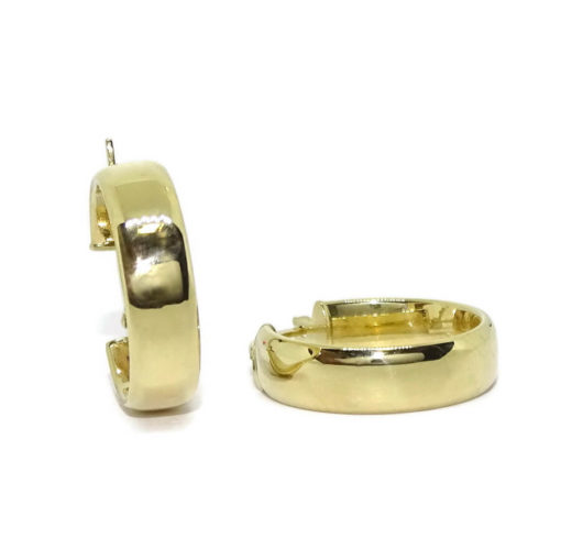 Pendientes aros pequeños de oro amarillo de 18k 1.90gr - Imagen 5
