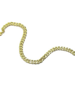 Pulsera de Oro Amarillo de 18k para Hombre modelo barbada hueca - Imagen 5