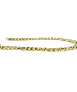 Pulsera de Oro Amarillo de 18k para Hombre modelo barbada hueca - Imagen 7
