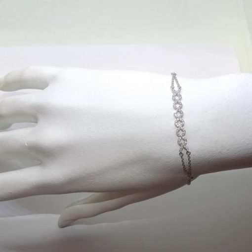 Pulsera juvenil de oro de blanco 18k - Imagen 2