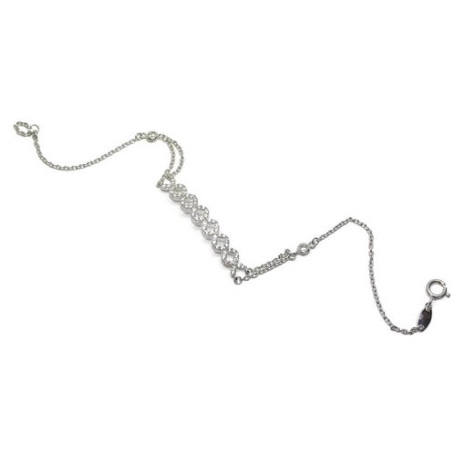 Pulsera juvenil de oro de blanco 18k - Imagen 6