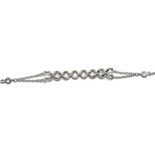Pulsera juvenil de oro de blanco 18k - Imagen 3
