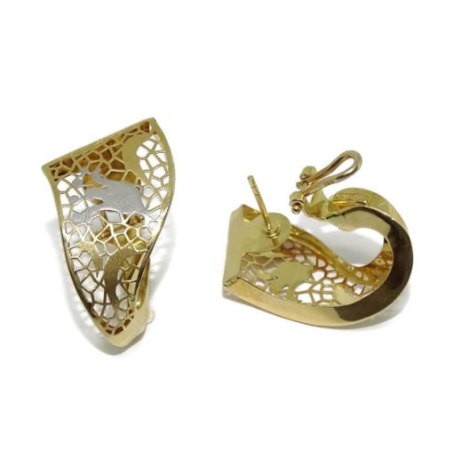 Pendientes para mujer de oro amarillo 6.05gr italianos - Imagen 6