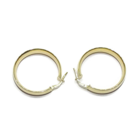 Aros medianos de oro amarillo de 18k de 6mm - Imagen 4