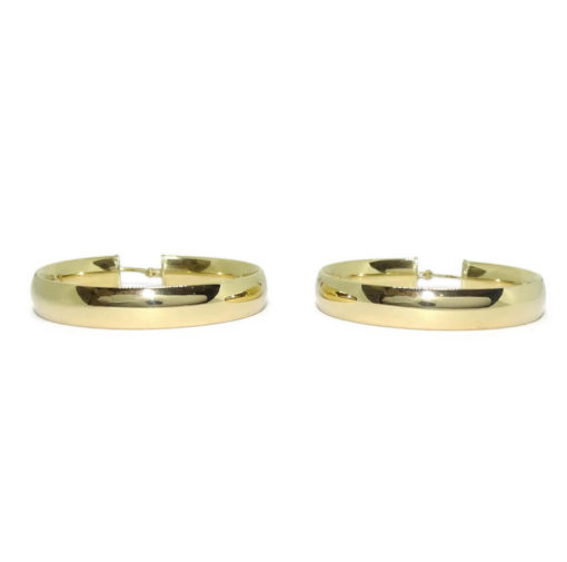 aros grandes de oro 4.90gr ancho 6mm - Imagen 7