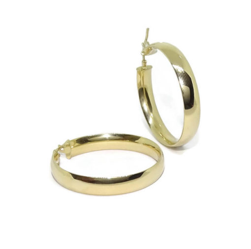aros grandes de oro 4.90gr ancho 6mm - Imagen 5