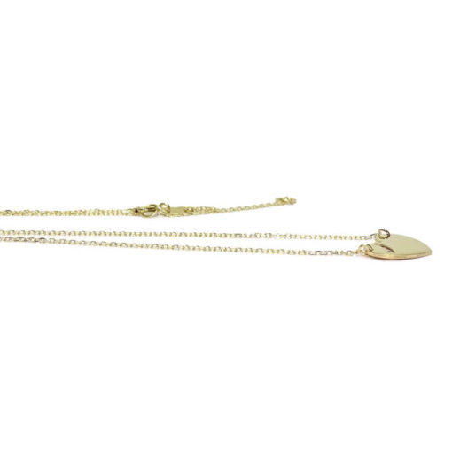 Collar corazón de Oro Amarillo de 18k y circonitas - Imagen 3