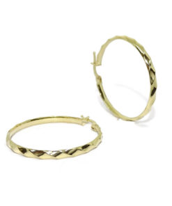 aros de oro enroscados de 3x30