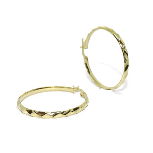aros de oro enroscados de 3x30