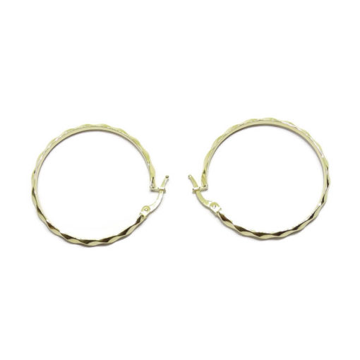 aros de oro enroscados de 3x30 - Imagen 4