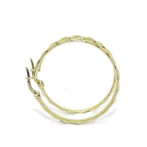 aros de oro enroscados de 3x30 - Imagen 3