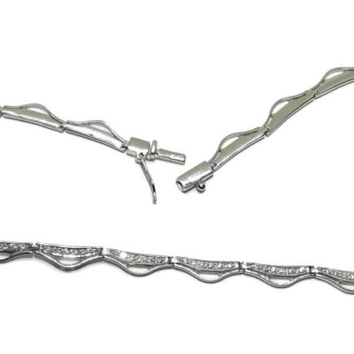 gargantilla mujer de Oro Blanco y Diamantes - Imagen 7