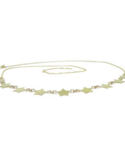 Collar de oro amarillo de 18k con 9 estrellas 2.05gr 45cm - Imagen 4