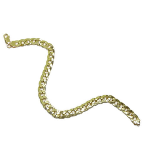 Pulsera de Oro Amarillo de 18k para Hombre Tipo barbada de 21.00cm de Larga, 6.5mm de Ancha - Imagen 5