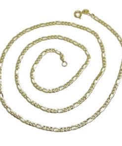 Cadena de Oro Amarillo de 18K para Hombre Modelo 3x1 de 3mm de Ancha por 60cm