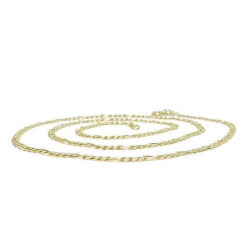 Cadena de Oro Amarillo de 18K para Hombre Modelo 3x1 de 3mm de Ancha por 60cm - Imagen 5