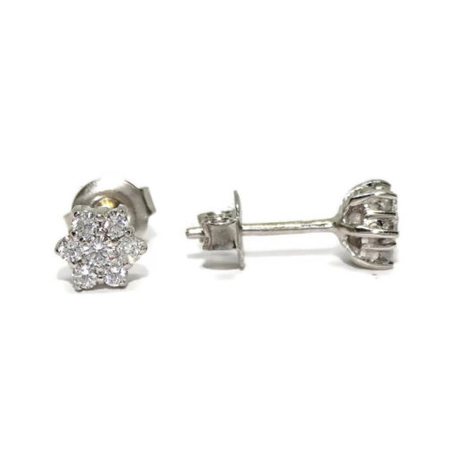 Pendientes diamantes flor, ideal para comunión y mujer. - Imagen 4