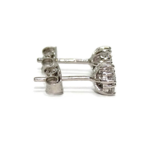 Pendientes diamantes flor, ideal para comunión y mujer. - Imagen 5