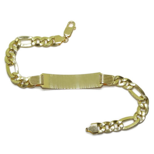 Pulsera para Hombre Grande de Oro de 18k con Placa y Cadena 3x1 - Imagen 3