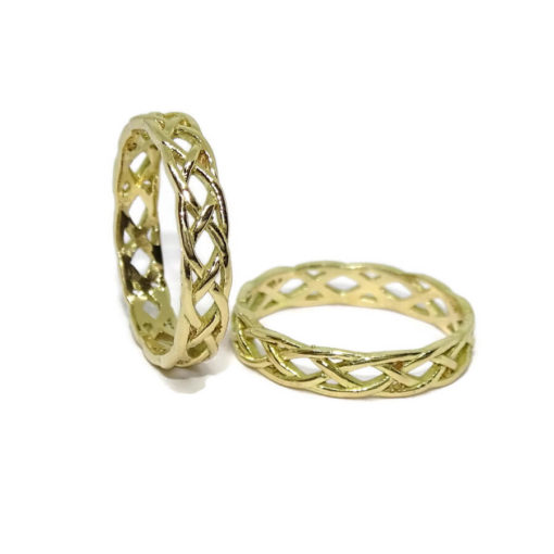 Alianzas entrelazad@s hasta el infinito de oro de 18k - Imagen 5