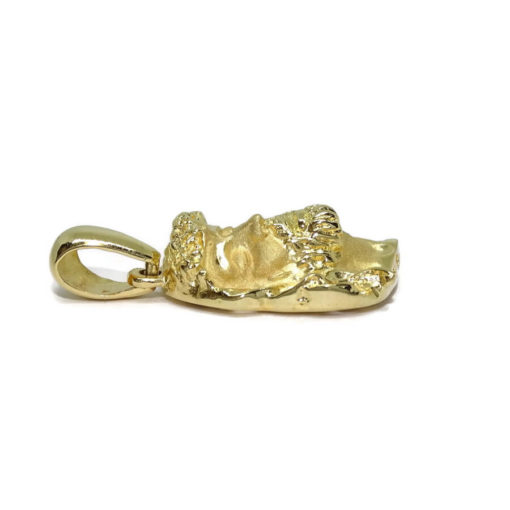 Cara de Cristo pequeña de oro amarillo de 18k - Imagen 5