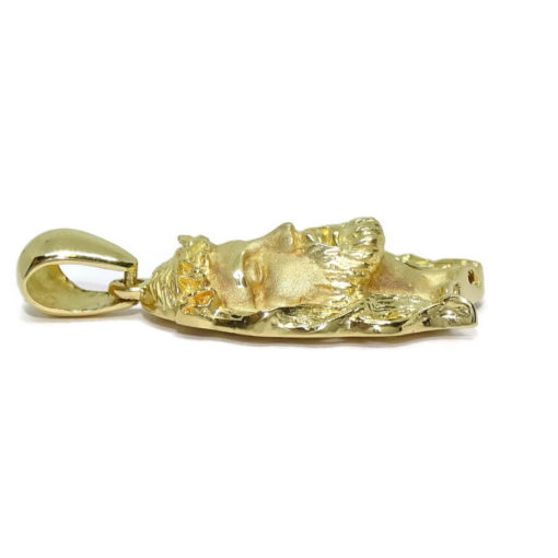 Cara de Cristo mediana de Oro Amarillo de 18k - Imagen 4