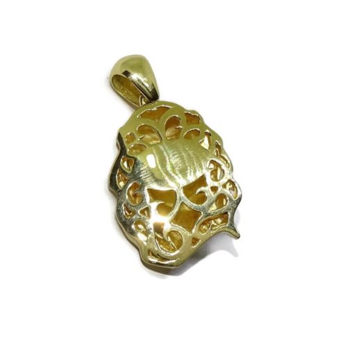 Cara de Cristo mediana de Oro Amarillo de 18k - Imagen 3