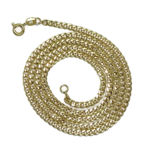 Cadena de Oro Amarillo de 18k de oro para Hombre barbada 3mm