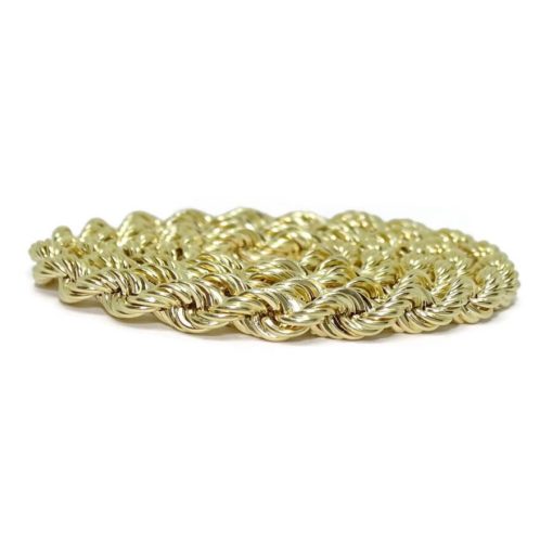 Cordón de oro amarillo de 18k de 6mm y 60cm. 16.60gr