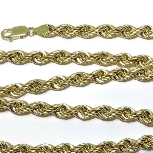 Cordón de oro amarillo de 18k de 6mm y 60cm. 16.60gr - Imagen 5