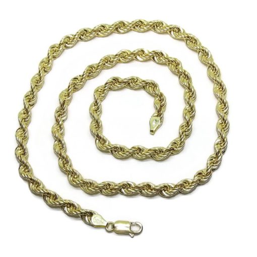 Cordón de oro amarillo de 18k de 6mm y 60cm. 16.60gr - Imagen 3