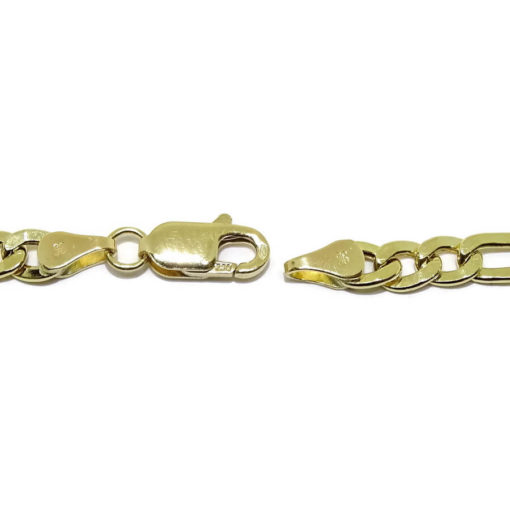 cadena de oro amarillo de 18k modelo 3x1 de 60cm 4mm de ancha. 6.75gr - Imagen 4
