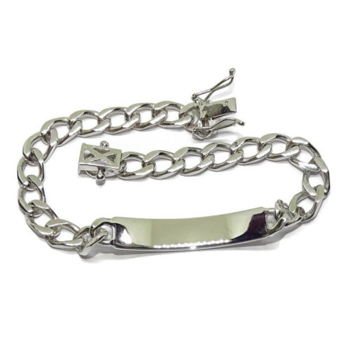 Esclava para Hombre de Oro blanco de 18k Maciza, 21.95gr - Imagen 5