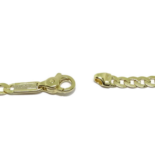 Cadena para hombre de oro amarillo de 18k tipo barbada grande, de 4mm 16.80gr - Imagen 3