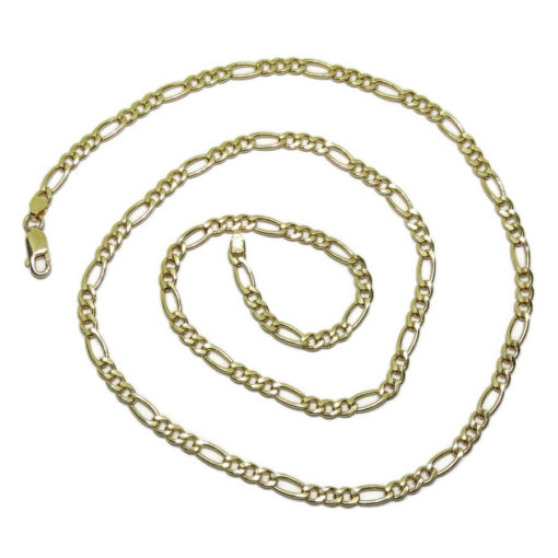 Fuerte cadena de oro amarillo de 18k para hombre de 4mm 3x1 11.15gr - Imagen 3
