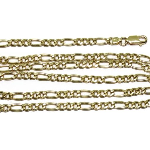 Fuerte cadena de oro amarillo de 18k para hombre de 4mm 3x1 11.15gr - Imagen 6