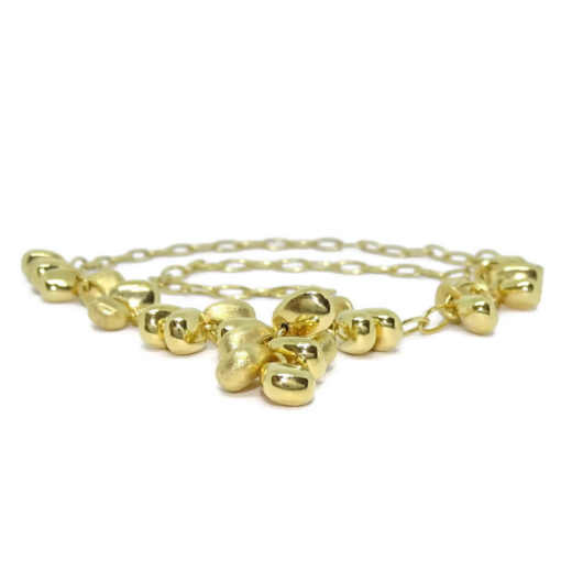 Collar de oro amarillo de 18k con 27 pepitas de oro - Imagen 6