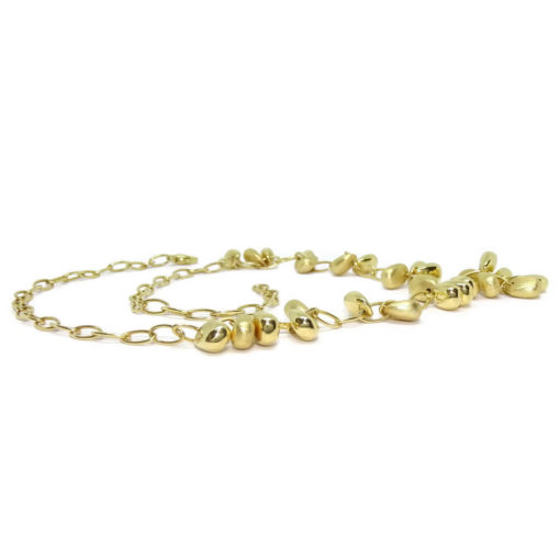 Collar de oro amarillo de 18k con 27 pepitas de oro - Imagen 4