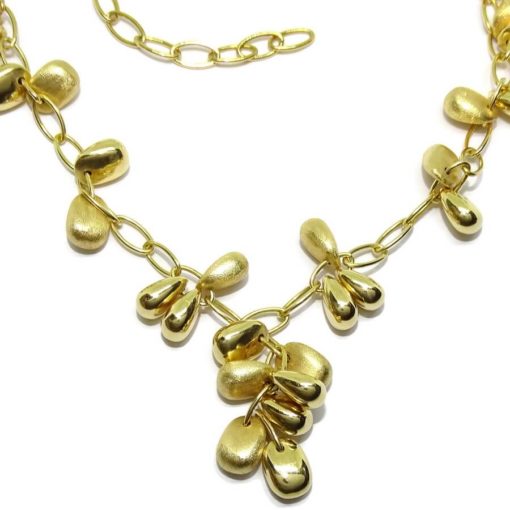 Collar de oro amarillo de 18k con 27 pepitas de oro - Imagen 7