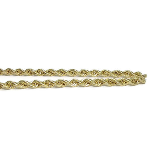 Cordón salomónico de oro amarillo de 18k de 3.3Mm de ancho por 60cm - Imagen 4